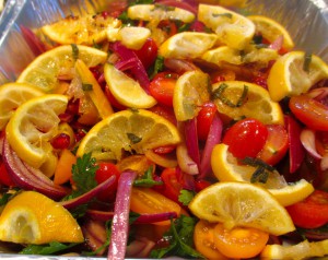Roasted Lemon and Tomato Salad by Thyme